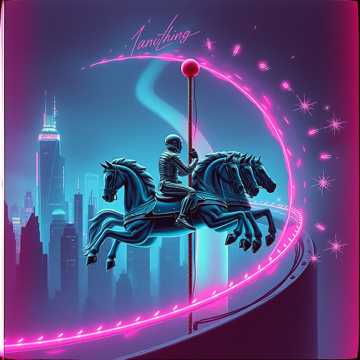 Neon Ghost Carousel